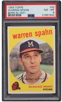 1959 Warren Spahn Topps