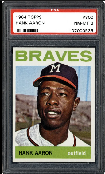 1964 Topps card Hank Aaron