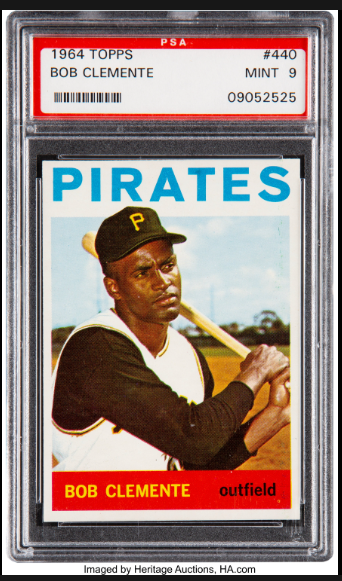 1964 Topps card Roberto Clemente