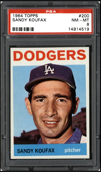 1964 Topps card Sandy Koufax