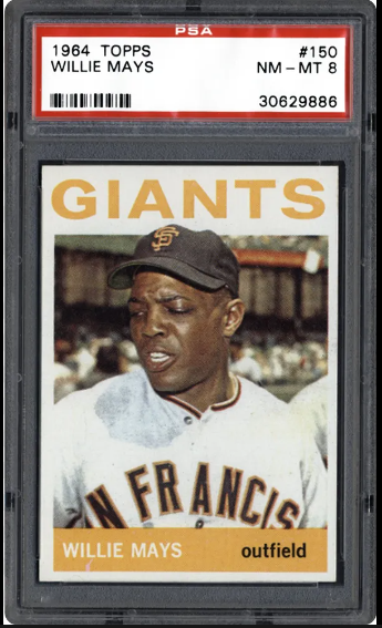 1964 Topps card Willie Mays