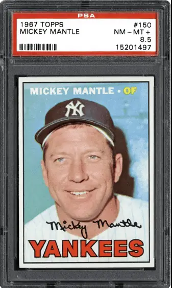 1967 Mickey Mantle Topps card
