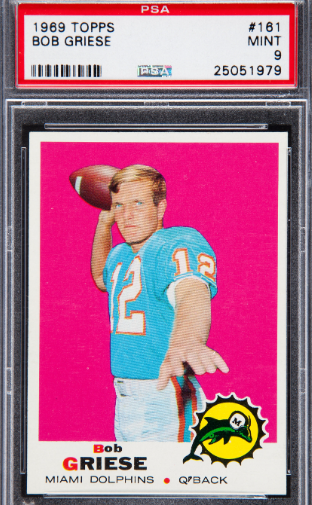 1969 Bob Griese Topps Football Cards