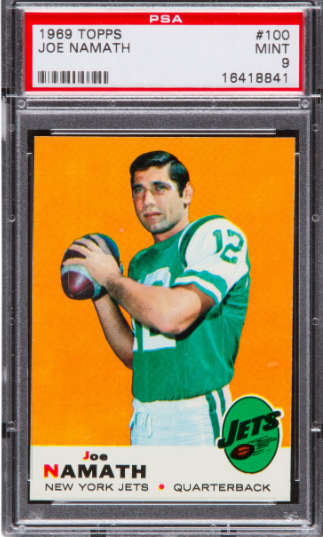 1969 Joe Namath Topps Football