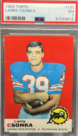 1969 Larry Csonka Topps Football Cards