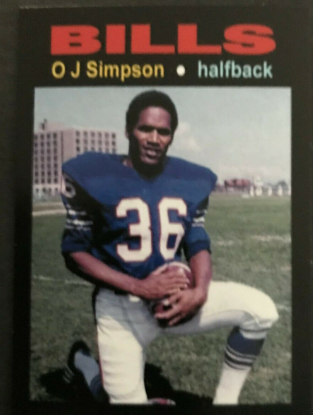 1969 O.J. Simpson Topps Football Cards