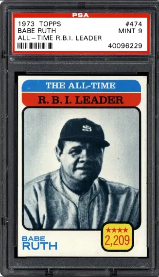 1973 Babe Ruth Topps