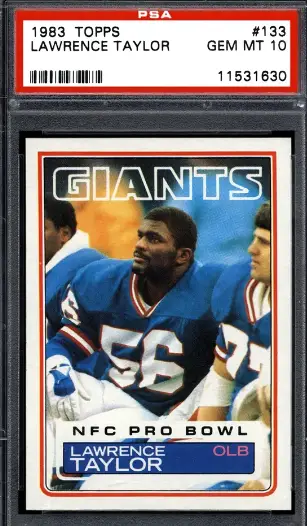 1983 Lawrence Taylor Topps card