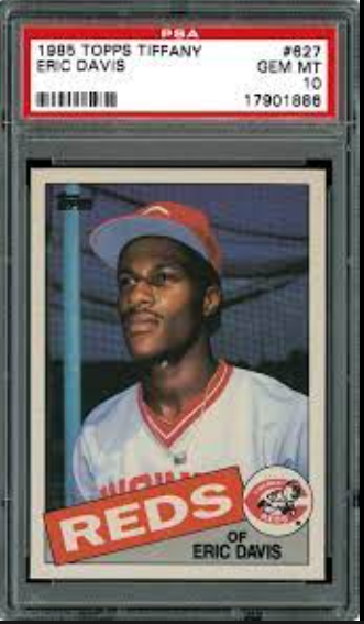 1985 Eric Davis Topps card