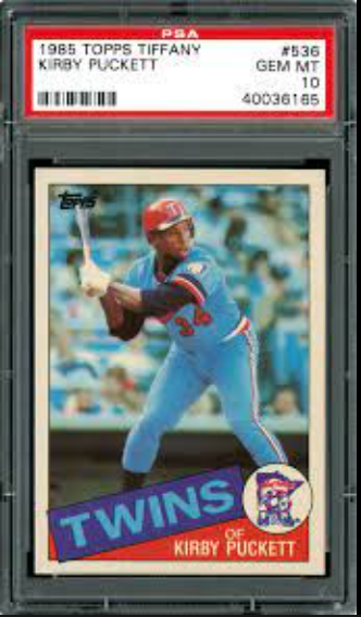 1985 Kirby Puckett Topps card