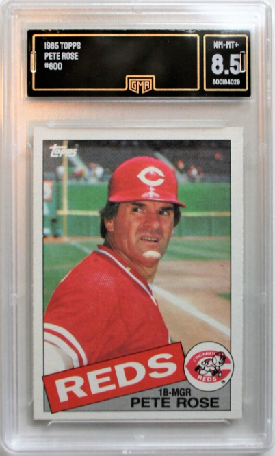 1985 Pete Rose Topps card