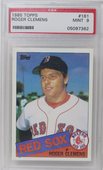 1985 Roger Clemens Topps card