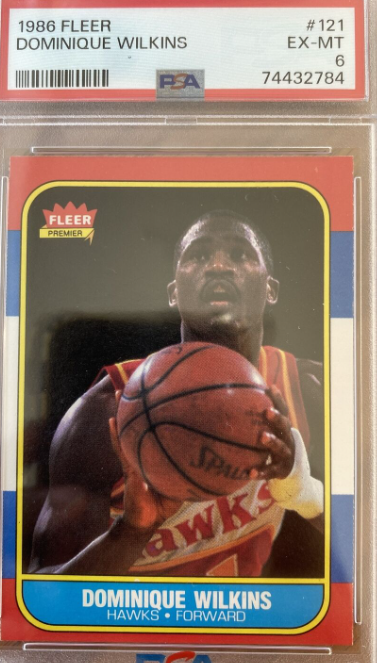 1986 Dominique Wilkins Fleer Sticker