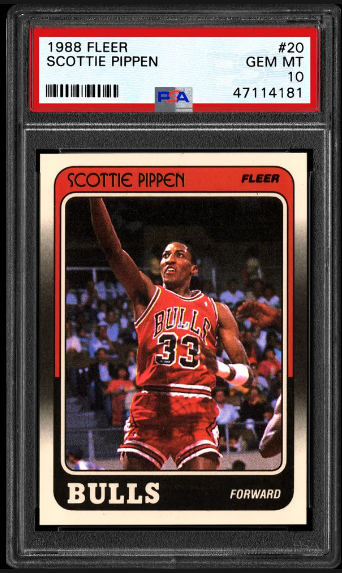 1988 Scottie Pippen Fleer Rookie Card