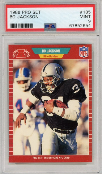 1989 Bo Jackson Pro Set Football Card