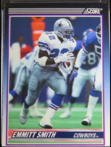 1989 Emmitt Smith Pro Set Football Card