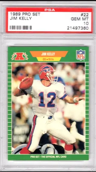 1989 Jim Kelly Pro Set Football Card