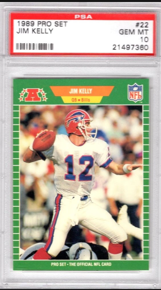 1989 Jim Kelly Pro Set Football Card