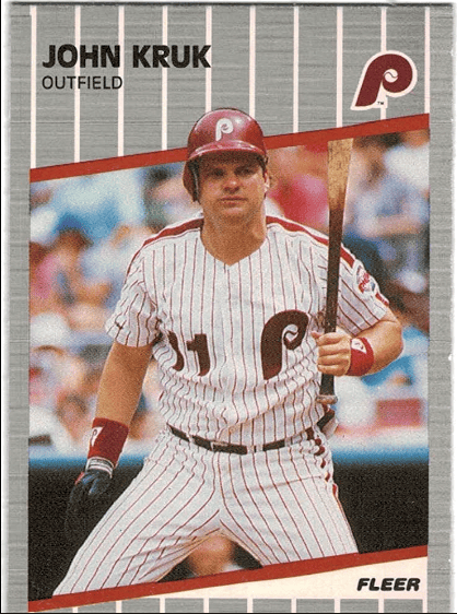 1989 John Kruk Fleer