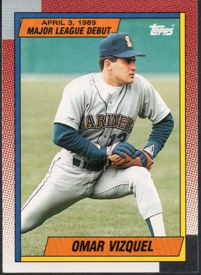 1989 Omar Vizquel Bowman Baseball Card