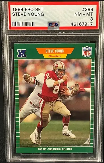 1989 Steve Young Pro Set Football Card