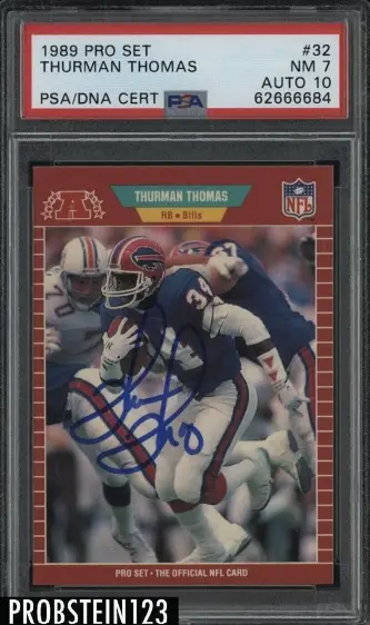 1989 Thurman Thomas Pro Set Football Card