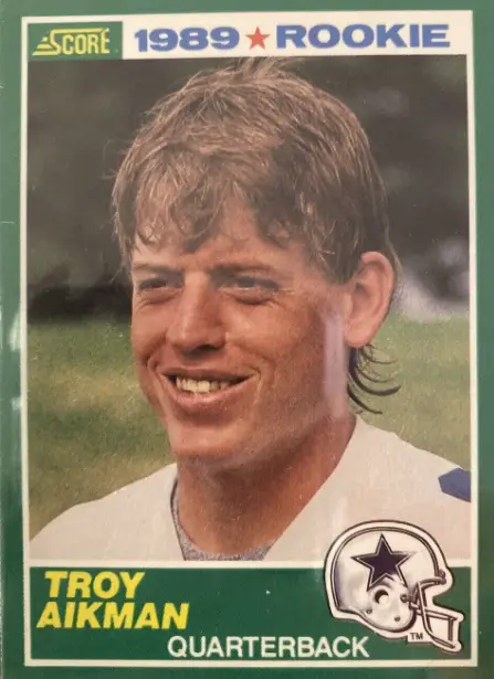 1989 Troy Aikman Score Rookie Card