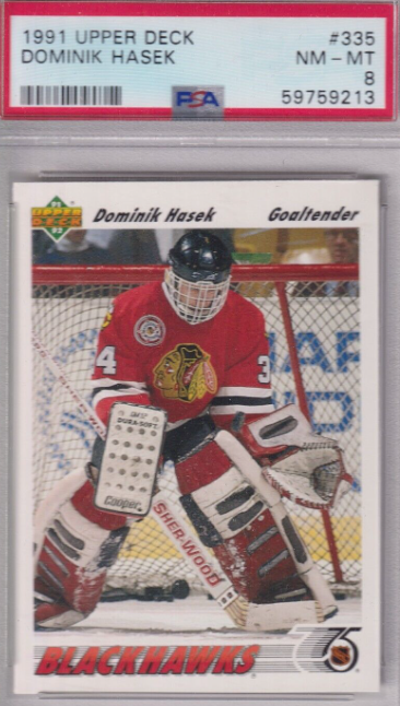 1991 Dominik Hasek Upper Deck card