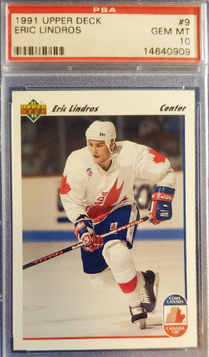 1991 Eric Lindros Upper Deck card