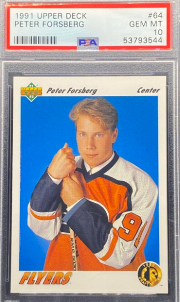 1991 Peter Forsberg Upper Deck card