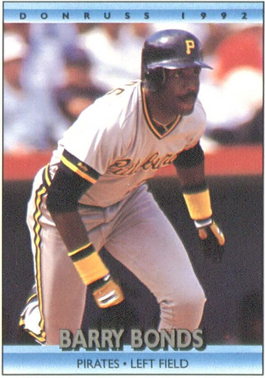 1992 Barry Bonds Donruss card