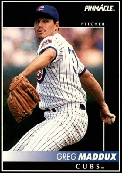 1992 Greg Maddux Pinnacle card