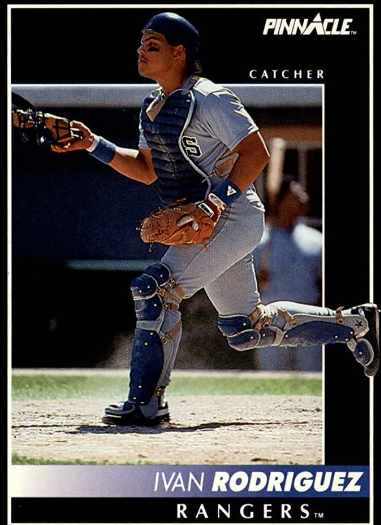 1992 Ivan Rodriguez Pinnacle card