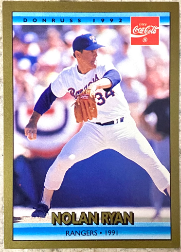 1992 Nolan Ryan Donruss card