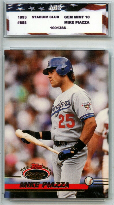 1993 Mike Piazza Topps Stadium Club card