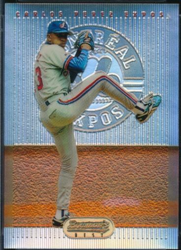 1995 Bowman's Best Carlos Perez Rookie Card