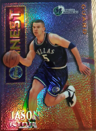 1995 Jason Kidd Topps Finest Mystery Borderless Refractor