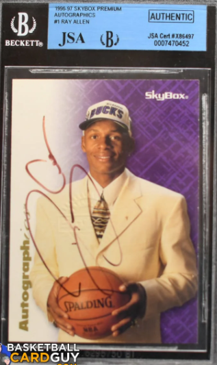 1996-97 Ray Allen SkyBox Premium Autographics