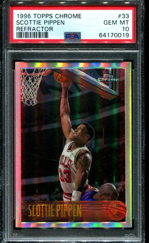 1996-97 Scottie Pippen Topps Chrome Refractor