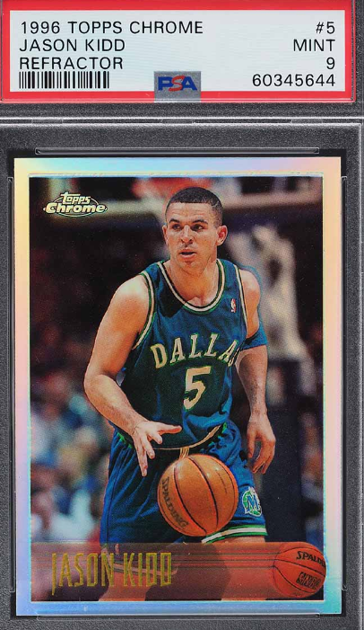 1996 Jason Kidd Topps Chrome Refractor