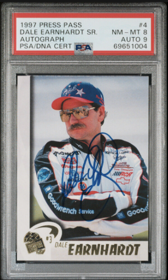 1997 Dale Earnhardt Press Pass Premium Autographs