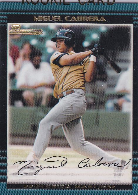 2000 Bowman Miguel Cabrera Rookie Card