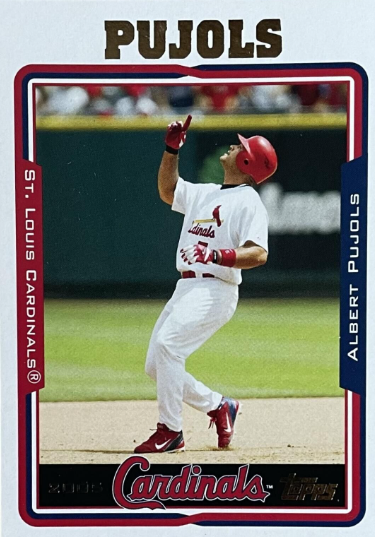 2005 Albert Pujols Topps card