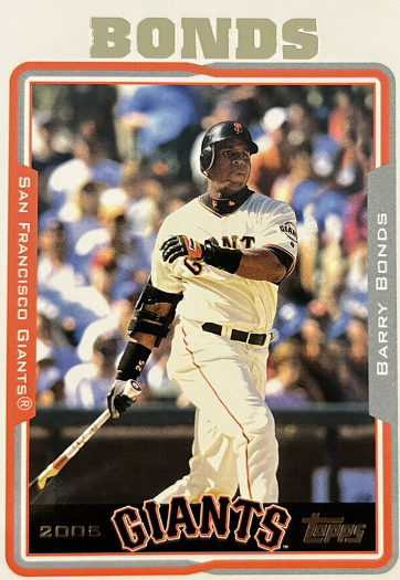 2005 Barry Bonds Topps card