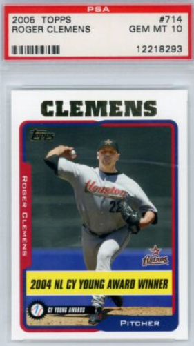 2005 Roger Clemens Topps card