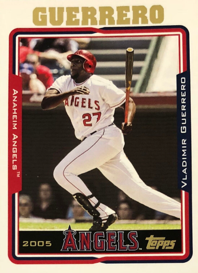 2005 Vladimir Guerrero Topps card