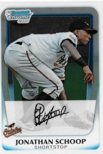 2010 Bowman Chrome Draft Prospects Jonathon Schoop Autograph