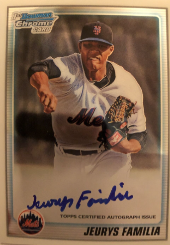 2010 Bowman Chrome Prospects Autographs Jeurys Familia