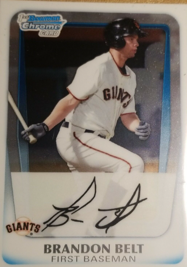 2011 Bowman Chrome Draft Prospects Card Brandon Belt