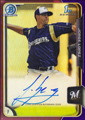 2011 Bowman Chrome Draft Prospects Jorge Lopez